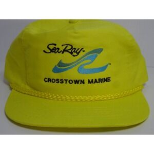 Vtg New SEA RAY Crosstown Marine Boat Store Snapback HAT Designer Award Headwear